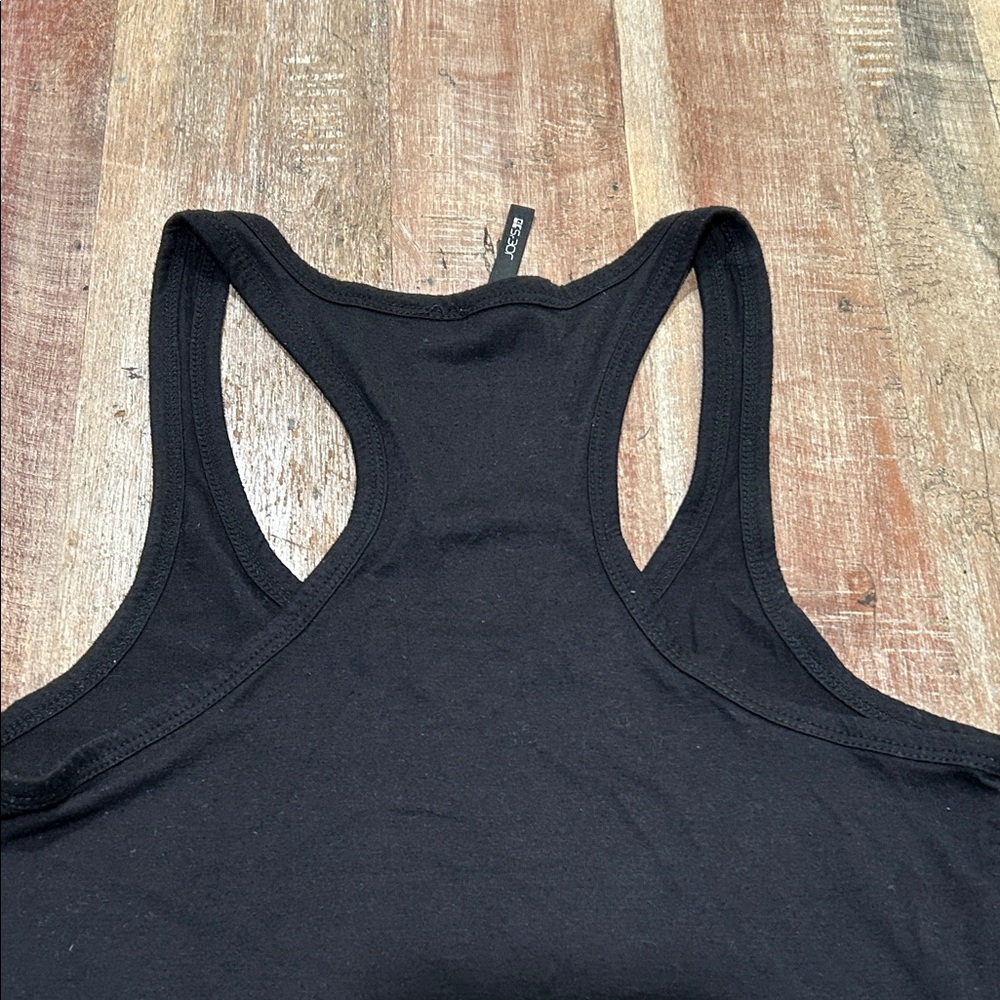 Joe's Jeans Black Scoopneck Racerback Tank - Picture 4 of 5